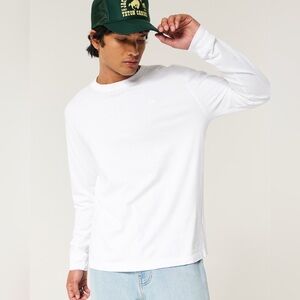 Hollister LONG-SLEEVE COTTON CREW T-SHIRTS‎